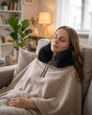 بالش دور گردنی طبی مموری فوم Comfy Life مدل Travel Pillow با طراحی ارگونومیک و پشتی مسطح